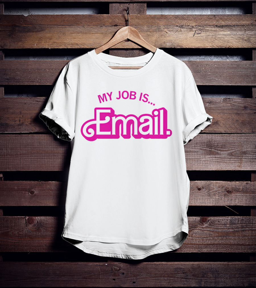 Barbie My Job Is Email Iconic T-Shirt