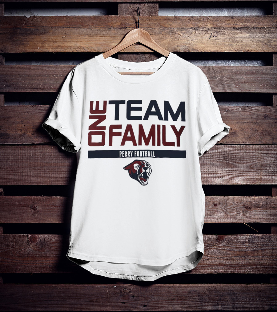 One Team Family Perry Football Panther T-Shirt