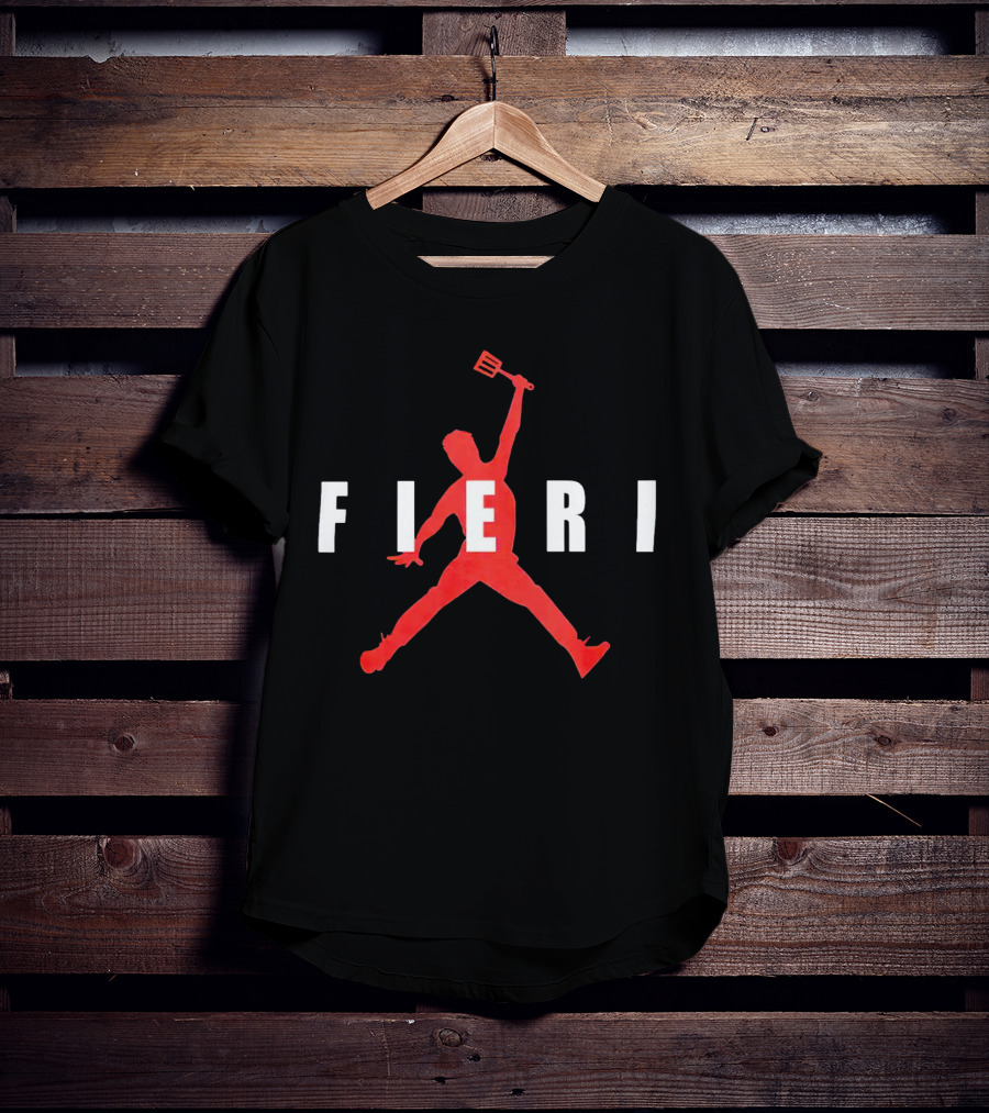 Fieri Jumping Silhouette With Spatula T-Shirt