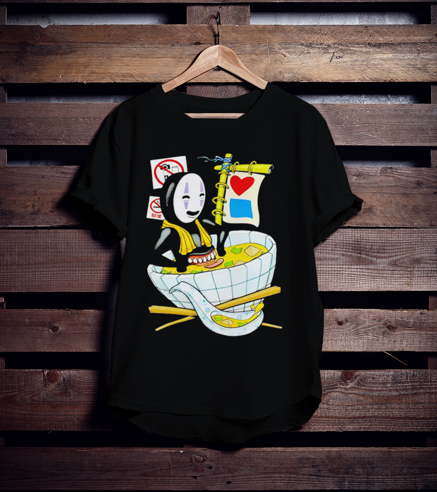 Bluetile Miso Bath No-Face Spirited Away T-Shirt