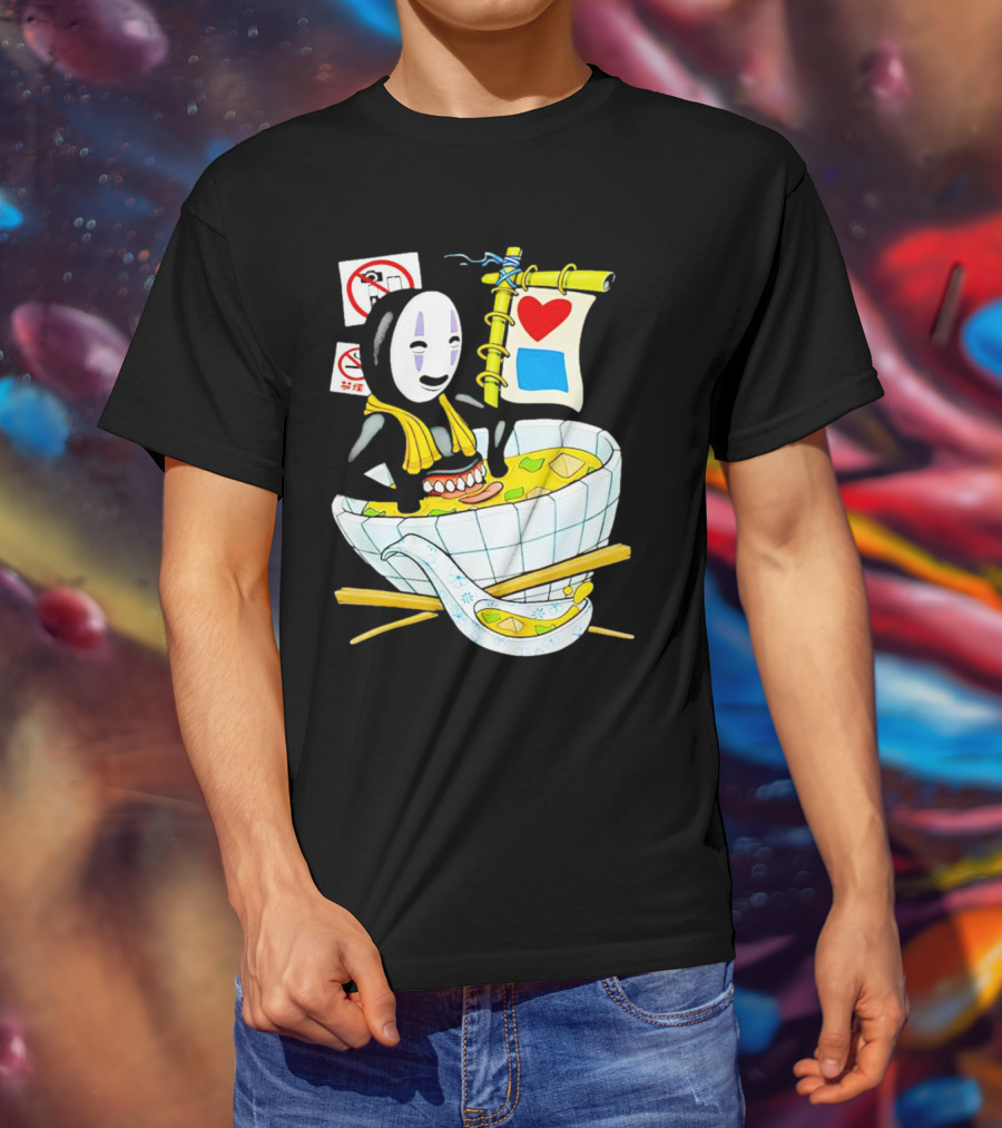 Bluetile Miso Bath No-Face Spirited Away T-Shirt