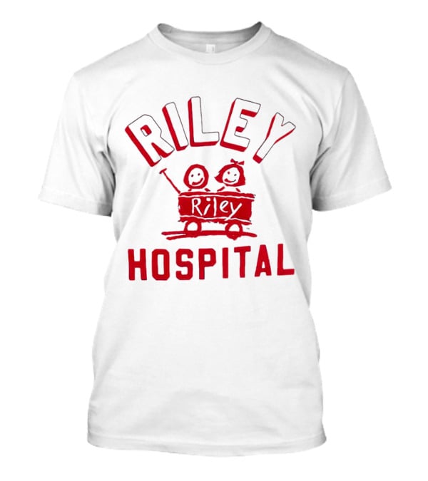 Riley Hospital Wagon Smiley Faces Arch T-Shirt