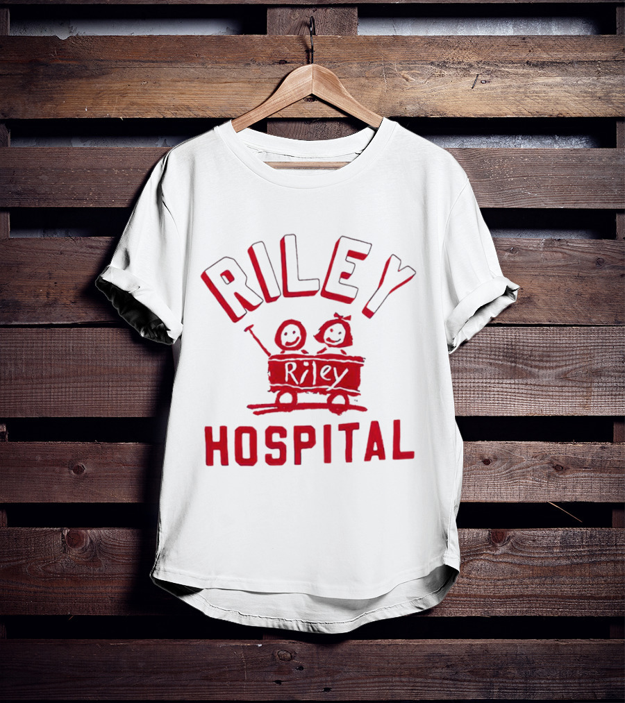 Riley Hospital Wagon Smiley Faces Arch T-Shirt