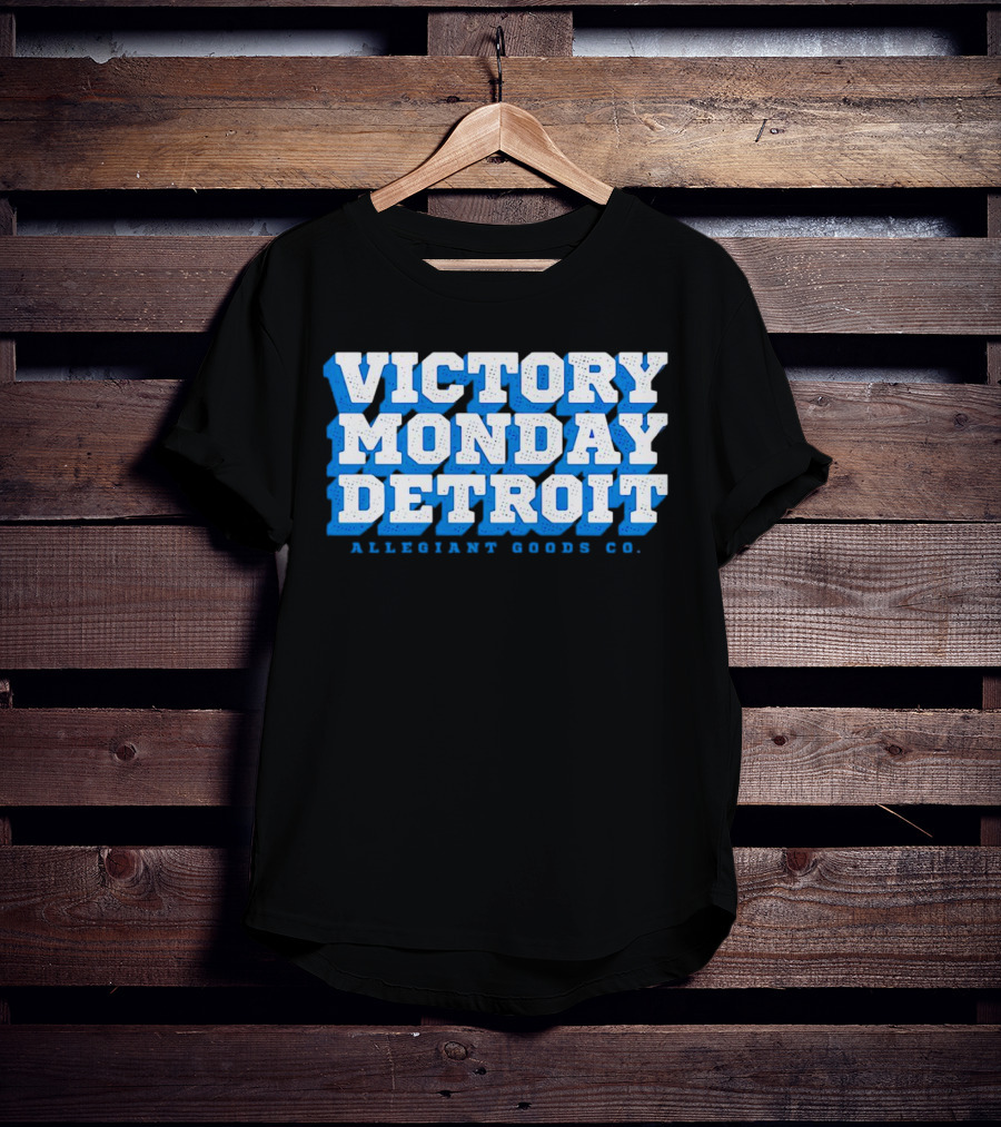 Victory Monday Detroit Allegiant Goods Co T-Shirt