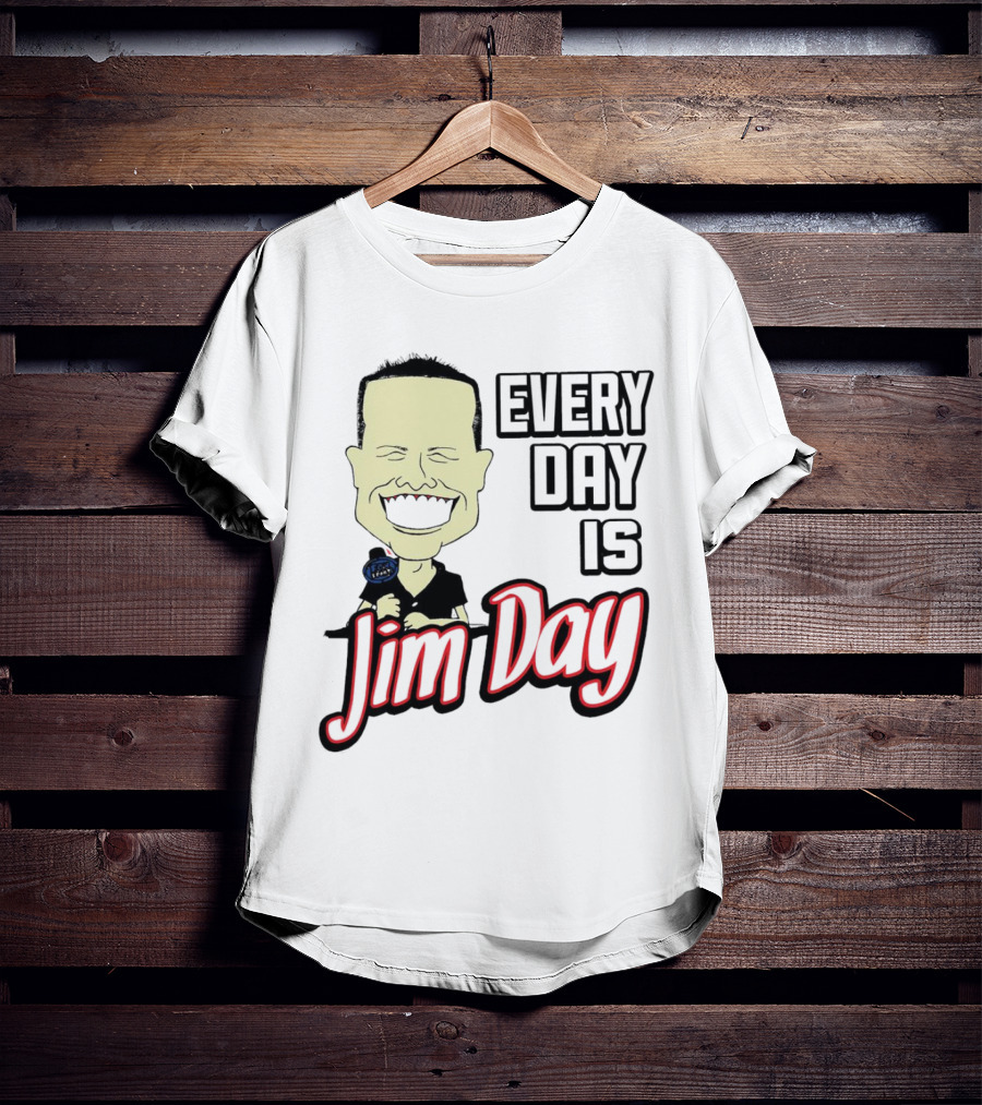 Every Day Is Jim Day Face Character Cartoon T-Shirt