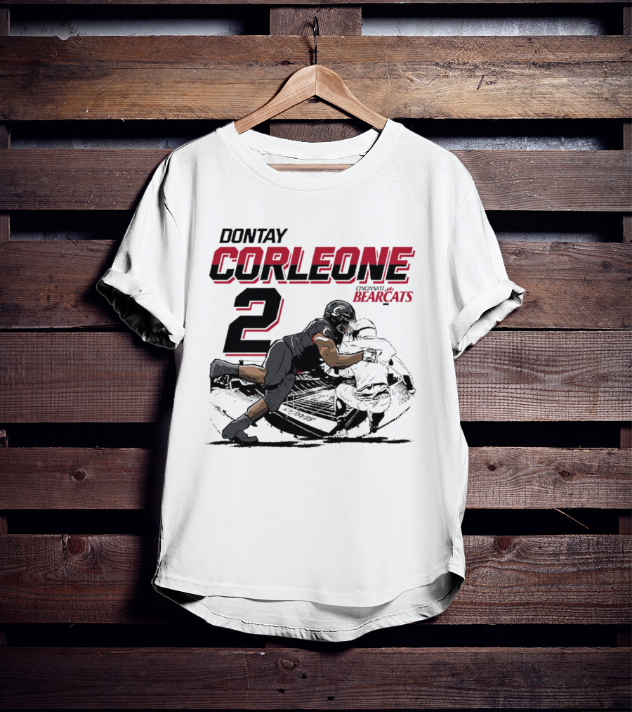 Dontay Corleone 2 Cincinnati Bearcats Football Action T-Shirt