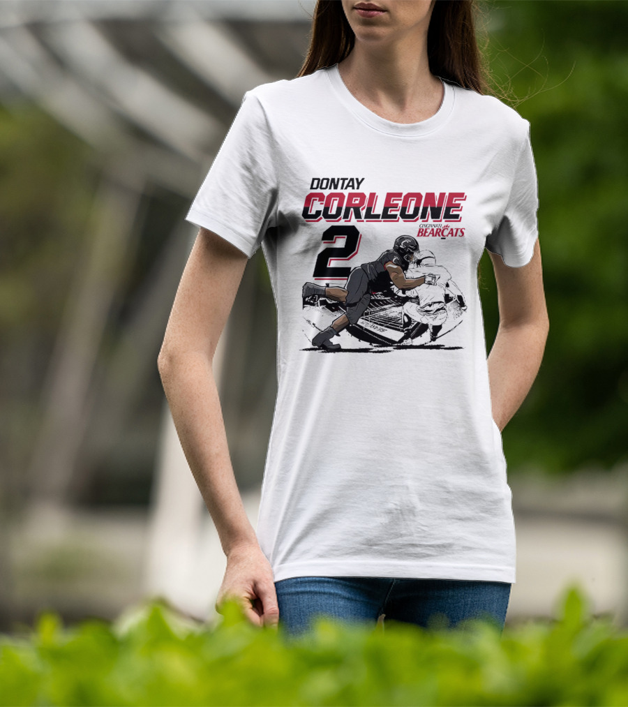 Dontay Corleone 2 Cincinnati Bearcats Football Action T-Shirt