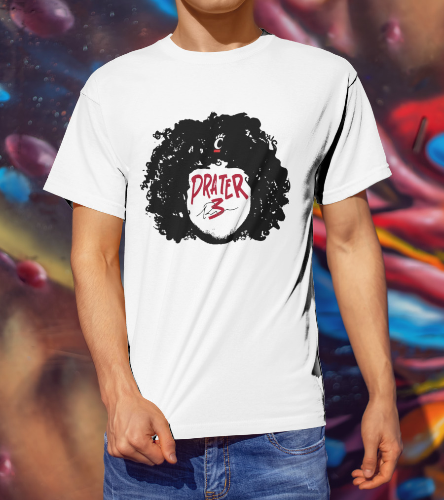Prater 3 Hair Silhouette Cincinnati Bearcats Football T-Shirt