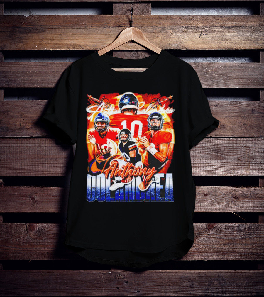 Anthony Colandrea Virginia Cavaliers Football Vintage Number 10 T-Shirt
