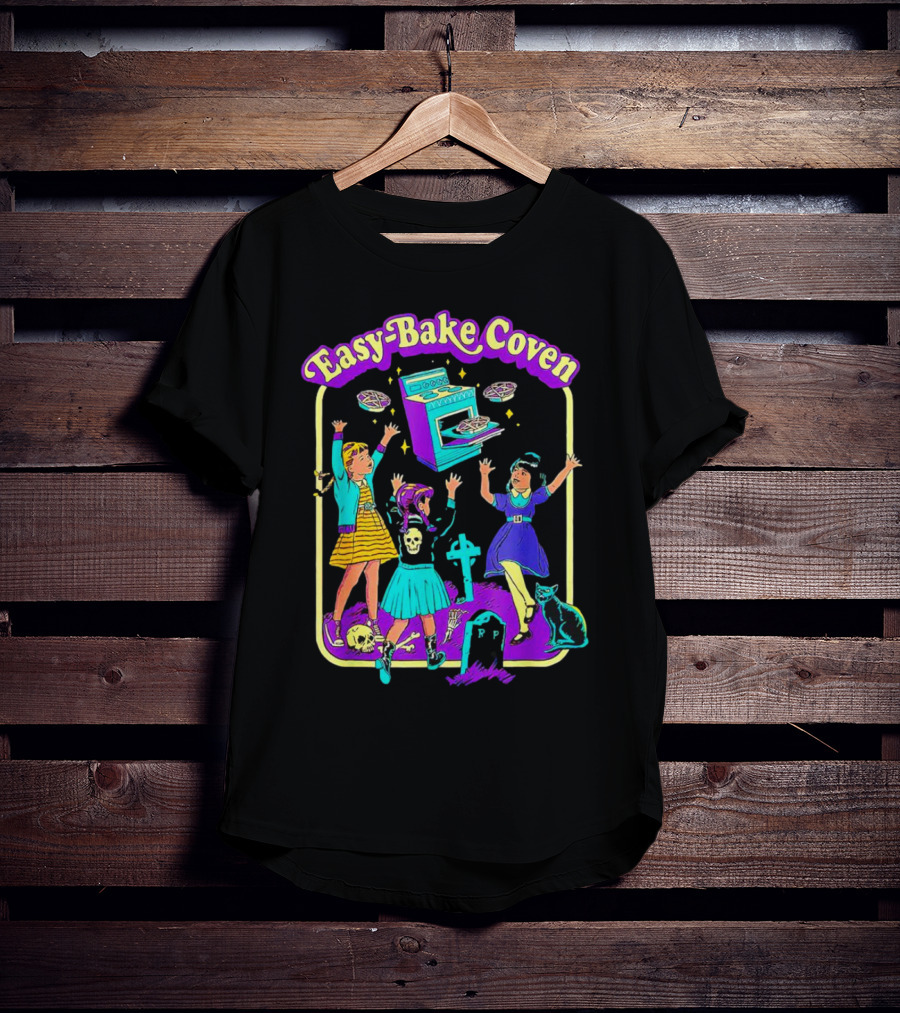 Easy-Bake Coven Witch Halloween Party With Spooky Baking And Cats T-Shirt