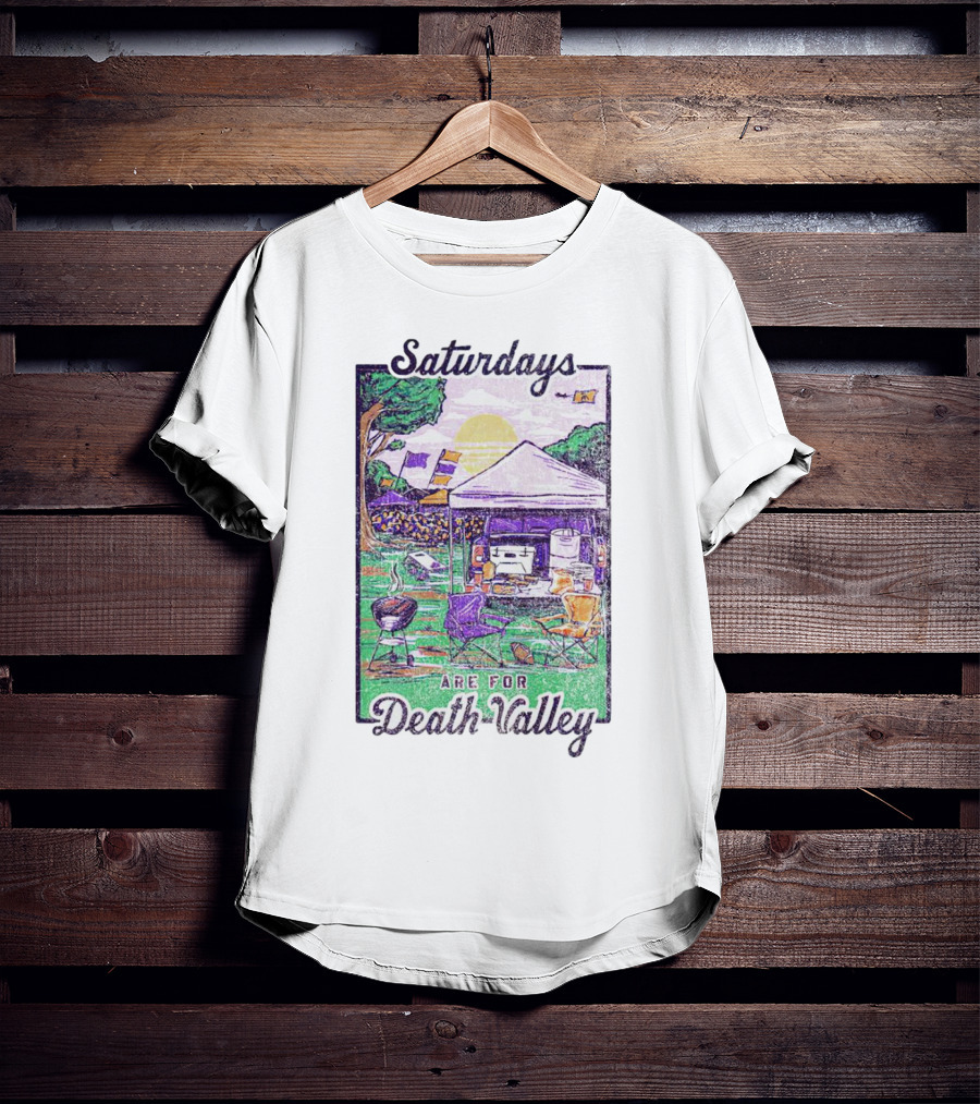 Tailgate Saturdays Are For Death Valley With Tents And Flags T-Shirt