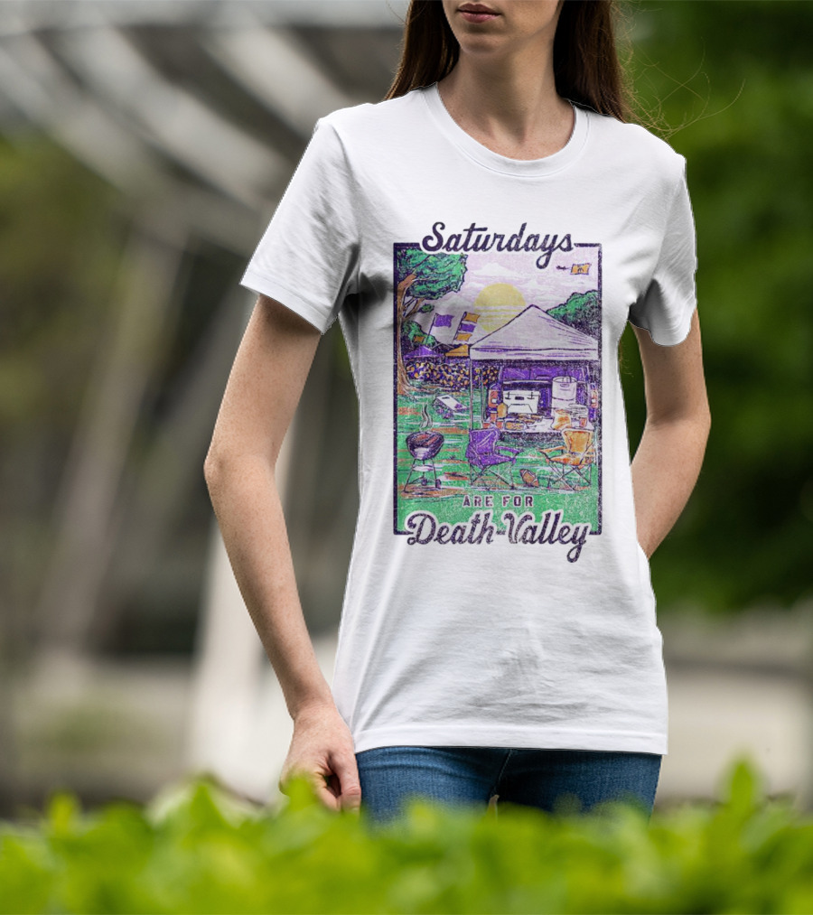 Tailgate Saturdays Are For Death Valley With Tents And Flags T-Shirt