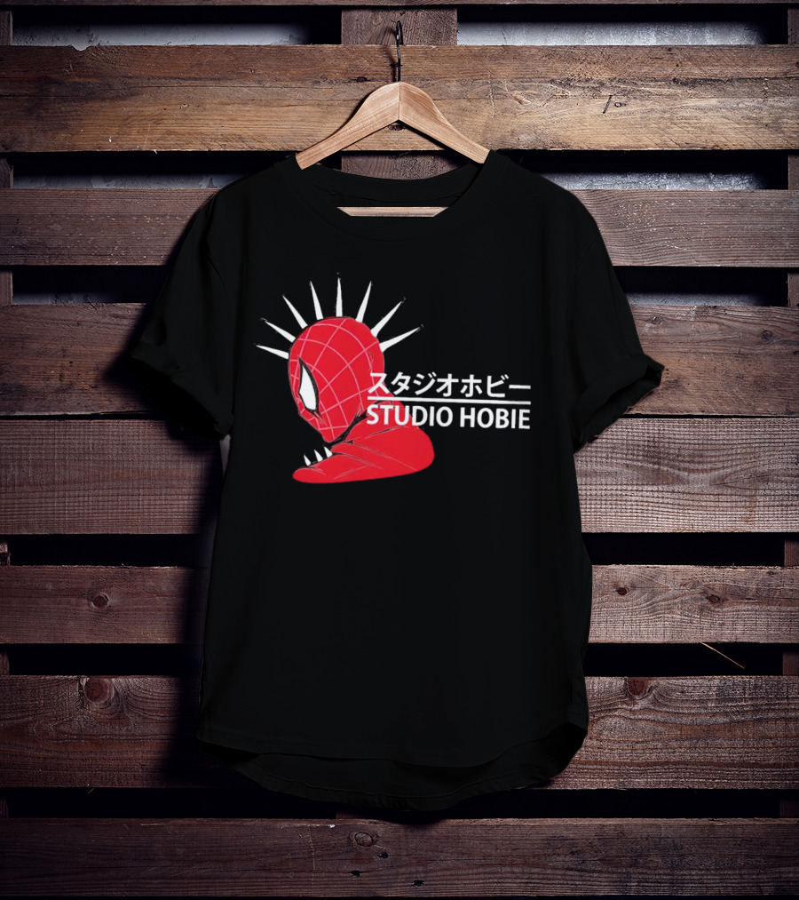 Studio Hobie Spider-Punk Hobart Brown Ghibli T-Shirt