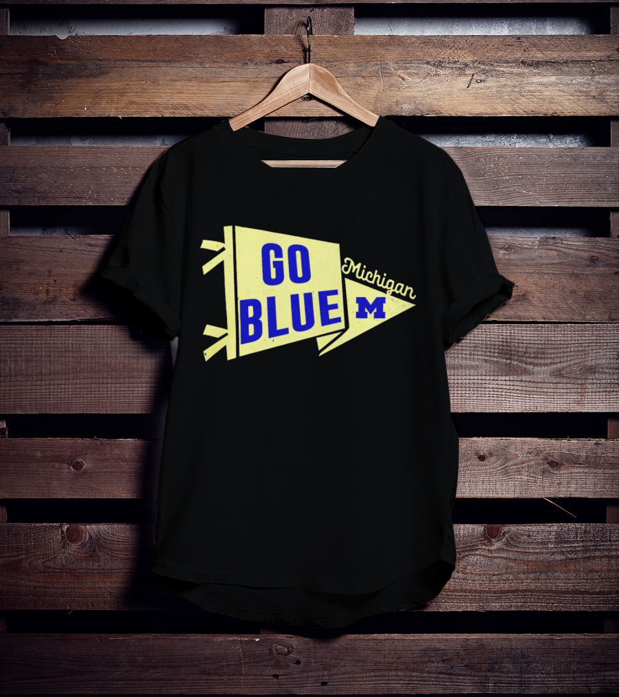 Go Blue Michigan M Pennant T-Shirt