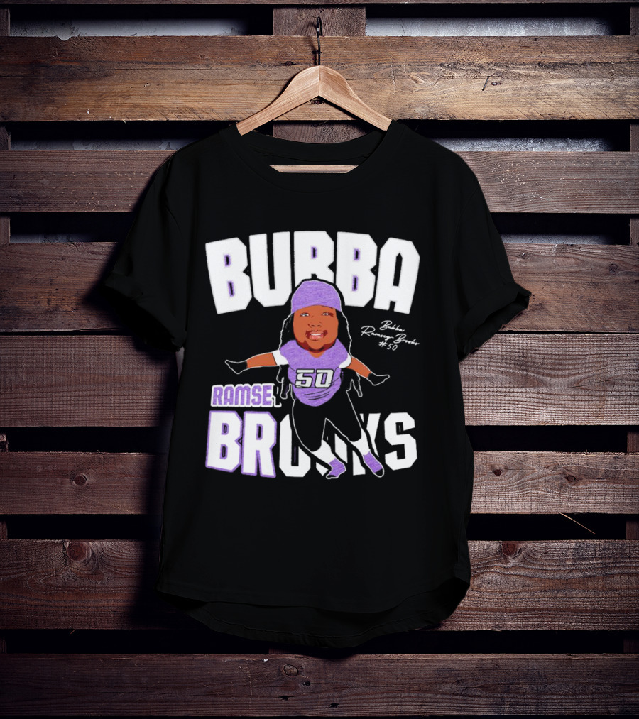Bubba Ramsey-Brooks #50 TCU Horned Frogs Football Character T-Shirt