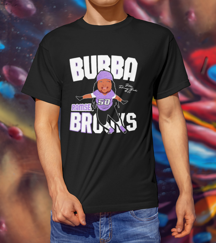 Bubba Ramsey-Brooks #50 TCU Horned Frogs Football Character T-Shirt