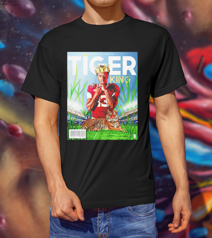 Jordan Travis Tiger King Florida State Seminoles Football Magazine Cover T-Shirt