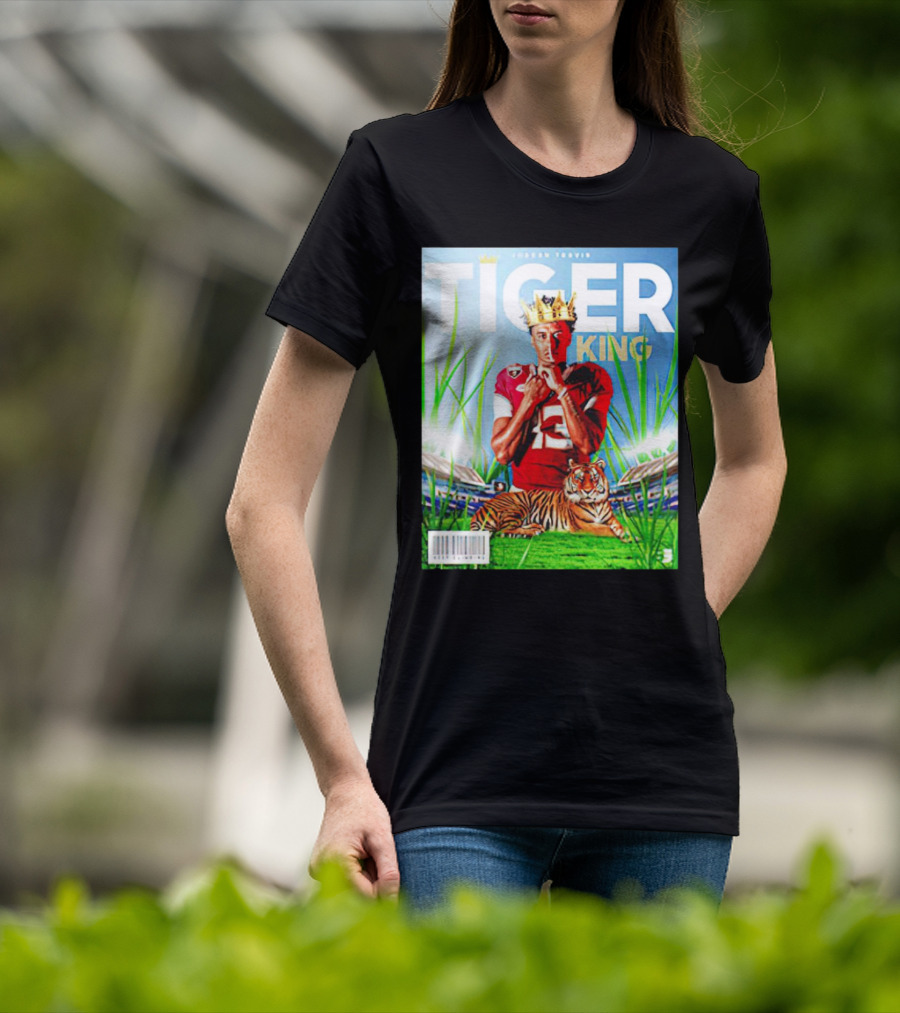 Jordan Travis Tiger King Florida State Seminoles Football Magazine Cover T-Shirt