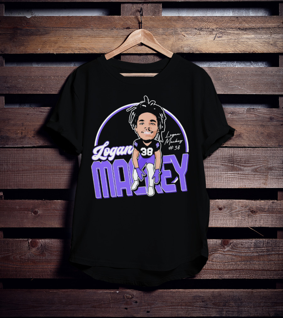Logan Mackey 38 Weber State Wildcats Football Signature T-Shirt