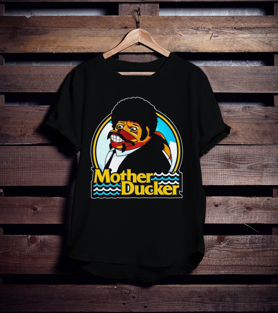 Mother Ducker Retro Cartoon Character Mashup T-Shirt