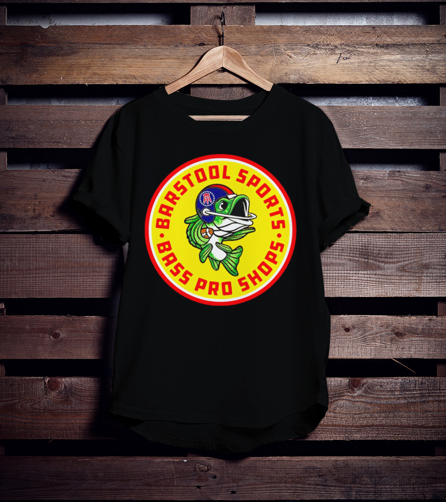 Bass Pro Shops Football Helmet Fish T-Shirt