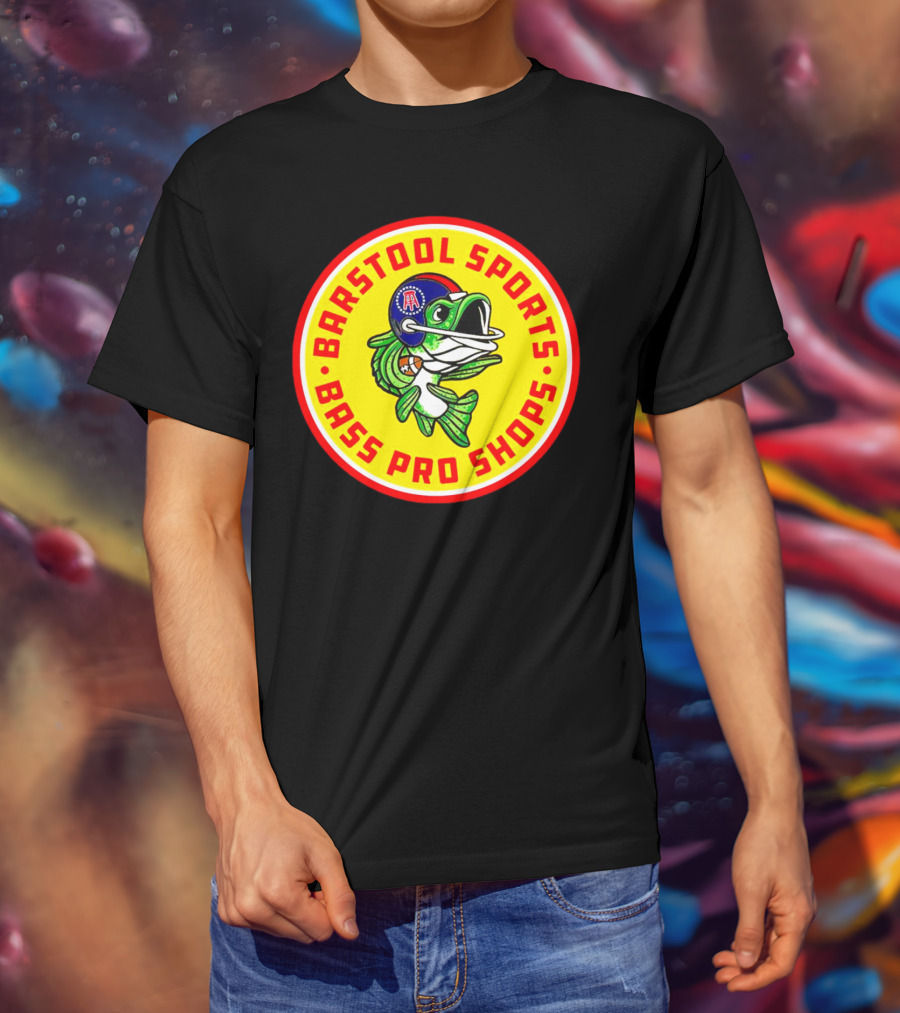 Bass Pro Shops Football Helmet Fish T-Shirt