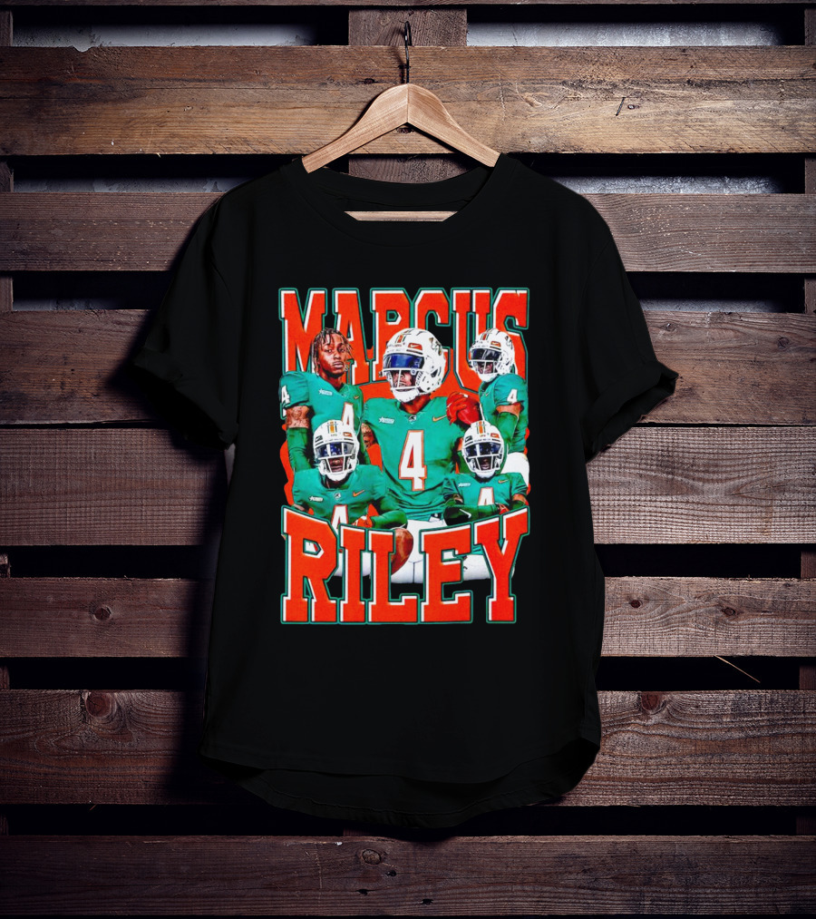Marcus Riley Florida A&M Rattlers Football Player Number 4 Vintage T-Shirt