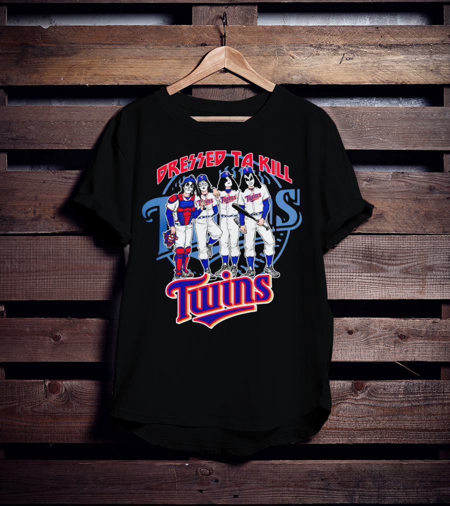 MLB X Minnesota Twins Dressed To Kill Twins Players In Iconic Makeup And Costumes T-Shirt
