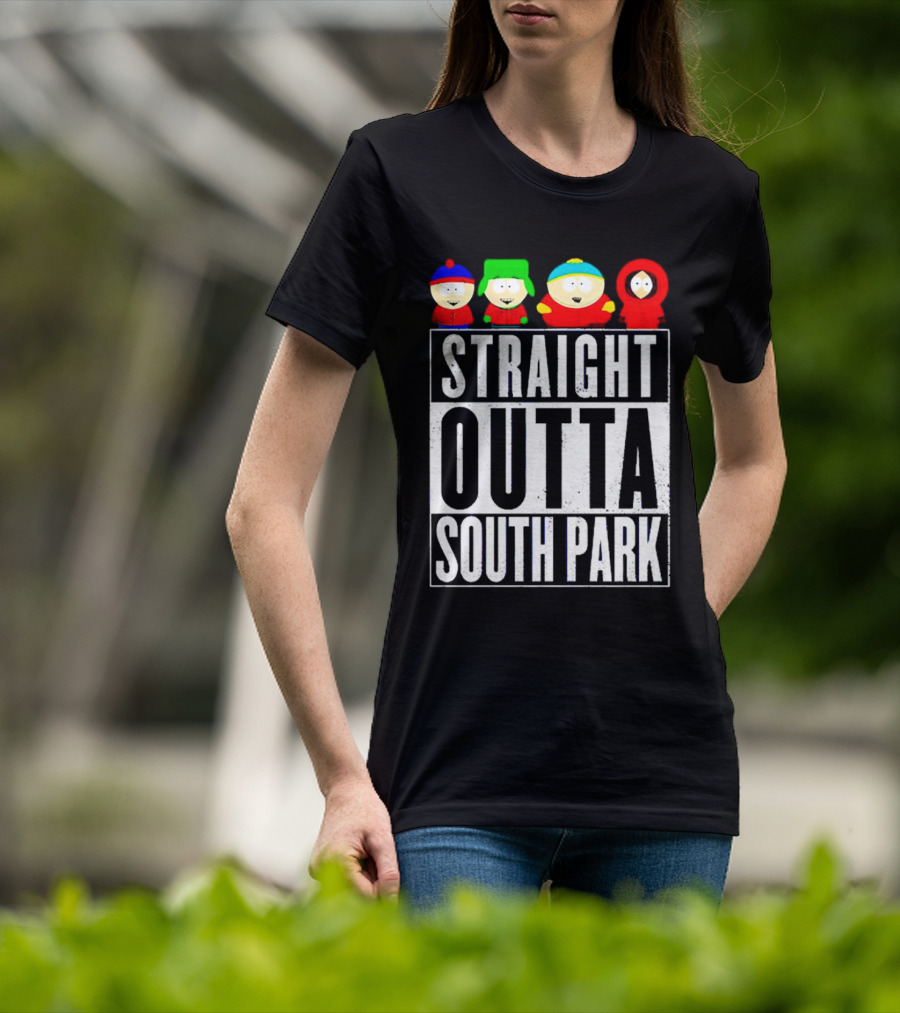 Straight Outta South Park Characters T-Shirt