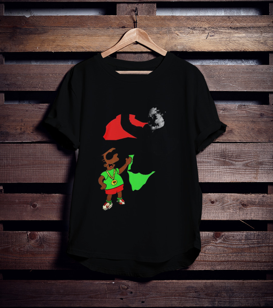 Mandela Bart Simpsons The Dude's My Hero Africa T-Shirt