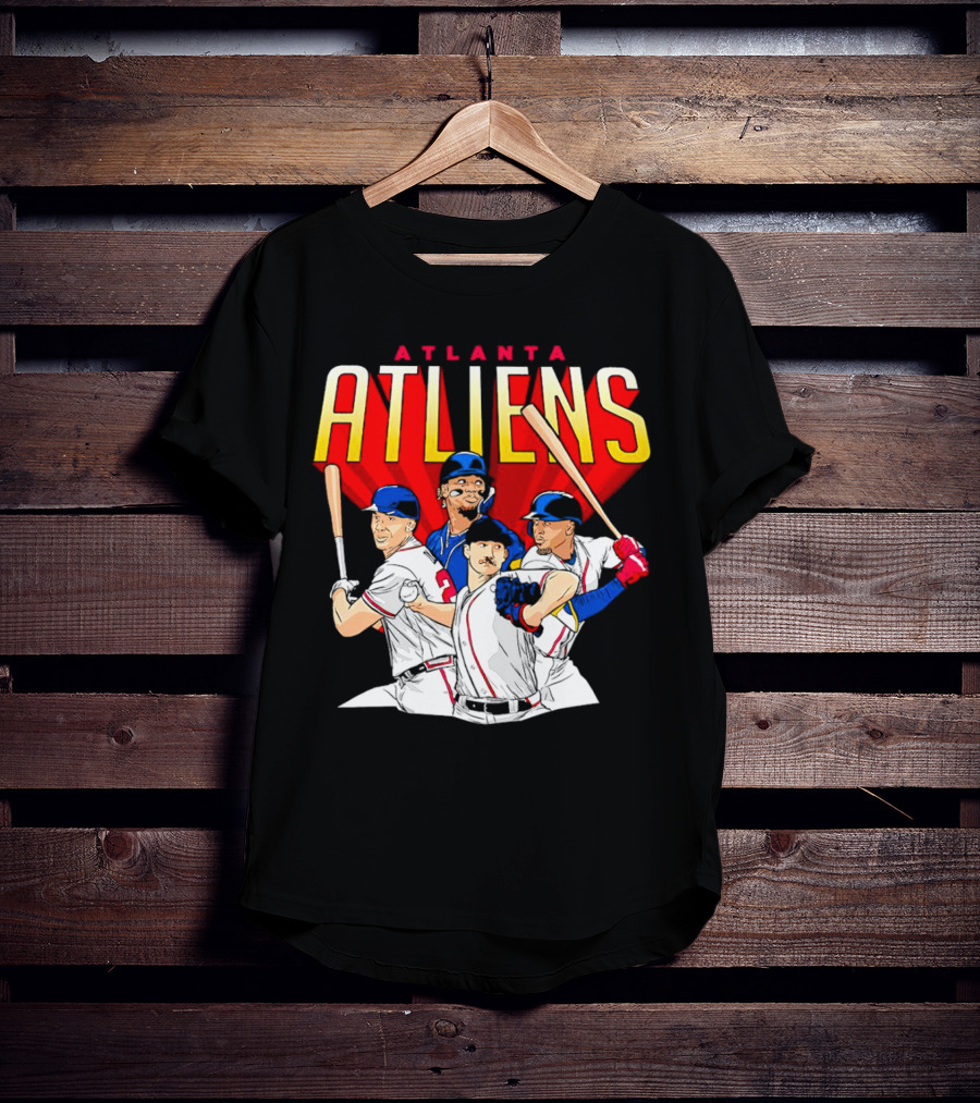 Atlanta ATLiens Braves Players Baseball Fan T-Shirt