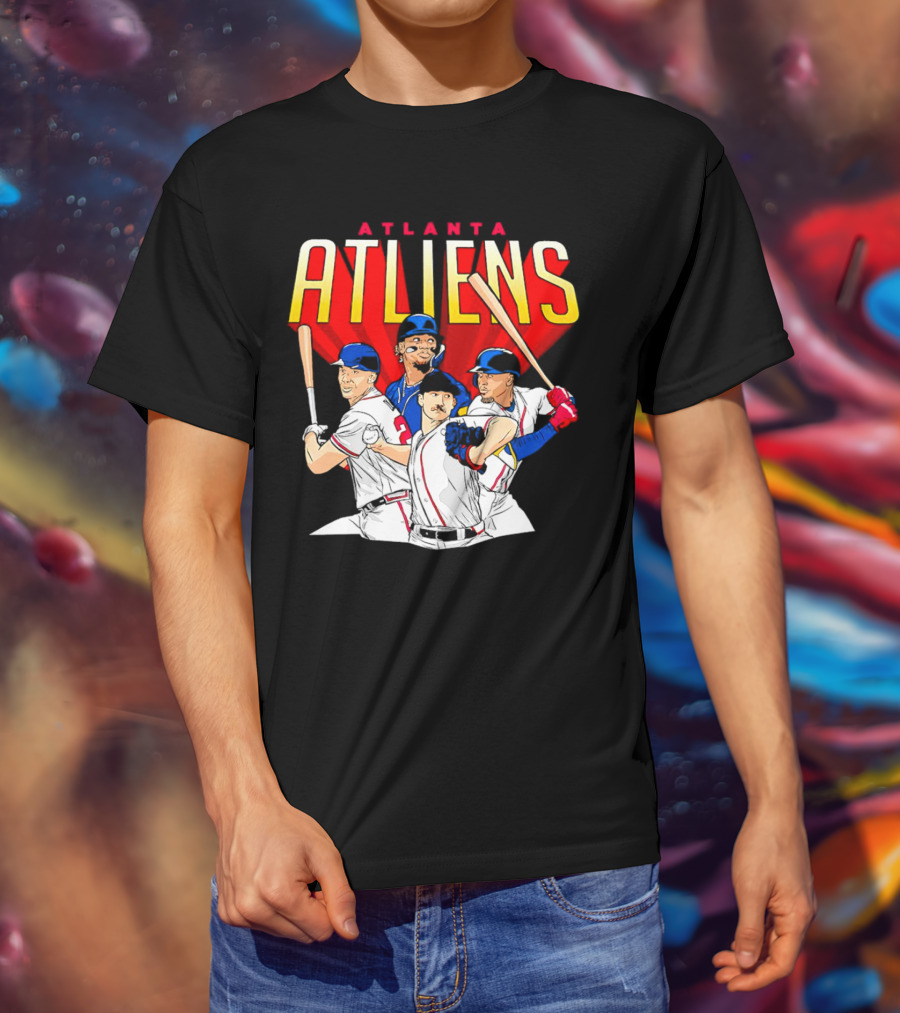 Atlanta ATLiens Braves Players Baseball Fan T-Shirt