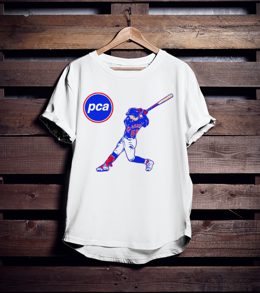 PCA Pete Crow-Armstrong Chicago Cubs Baseball Player Swinging Bat T-Shirt