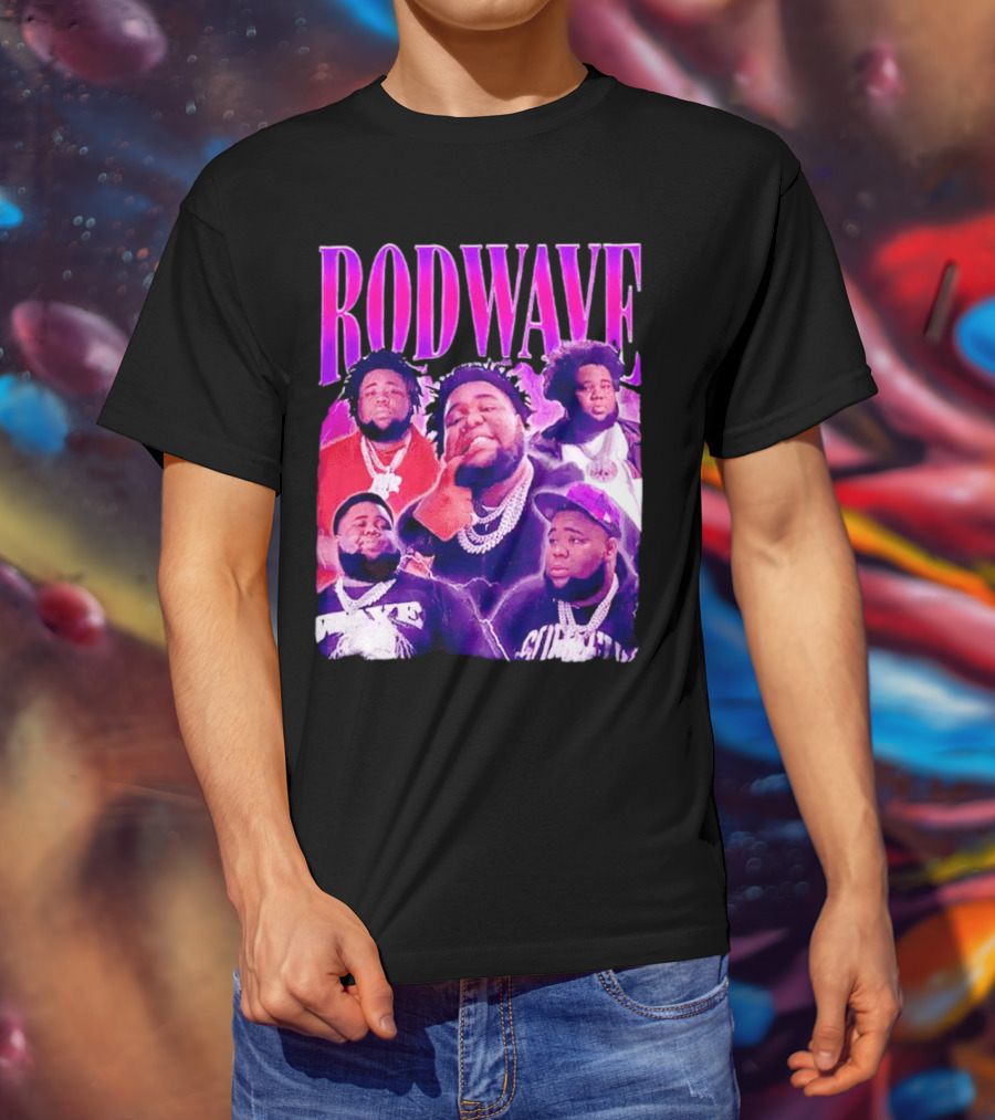 Rod Wave Beautiful Mind Vintage Collage T-Shirt
