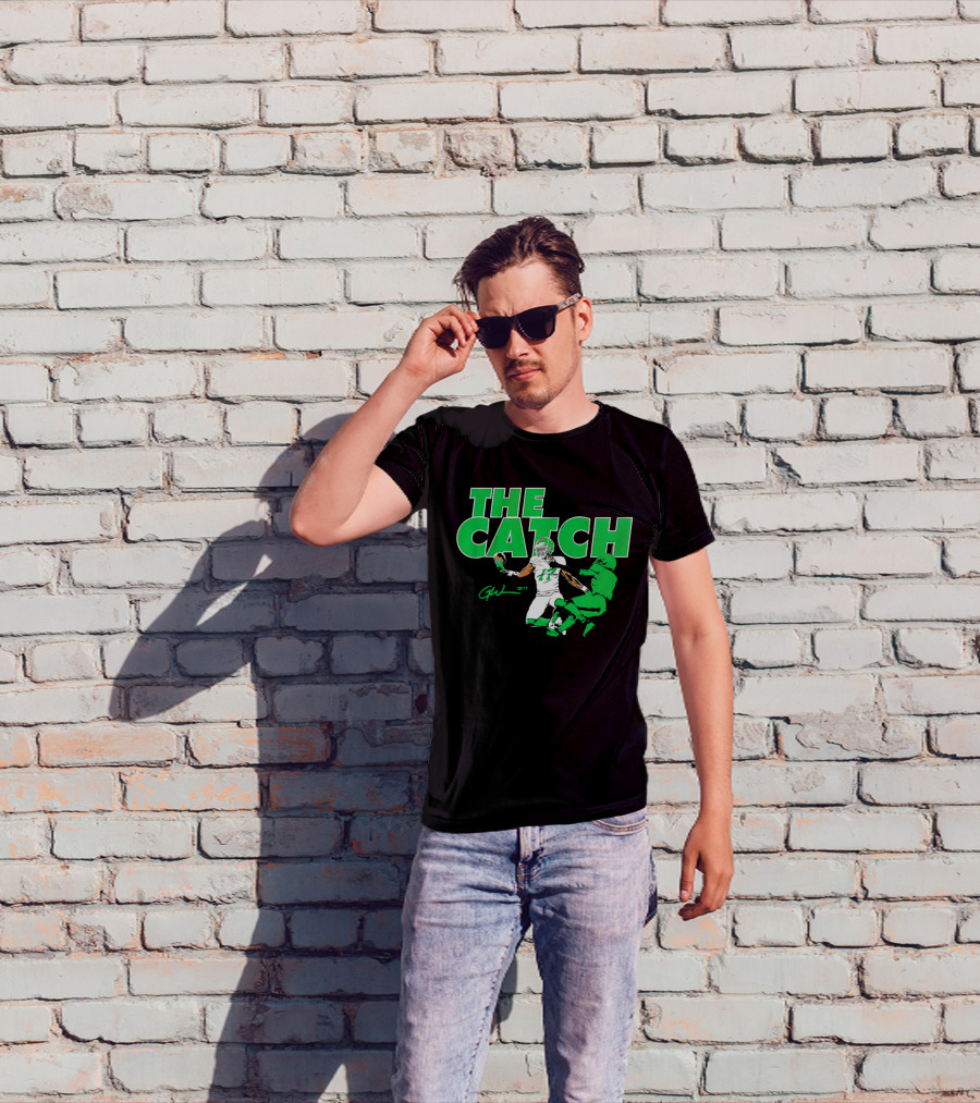 The Catch Garrett Wilson New York Jets Signature GW 17 T-Shirt