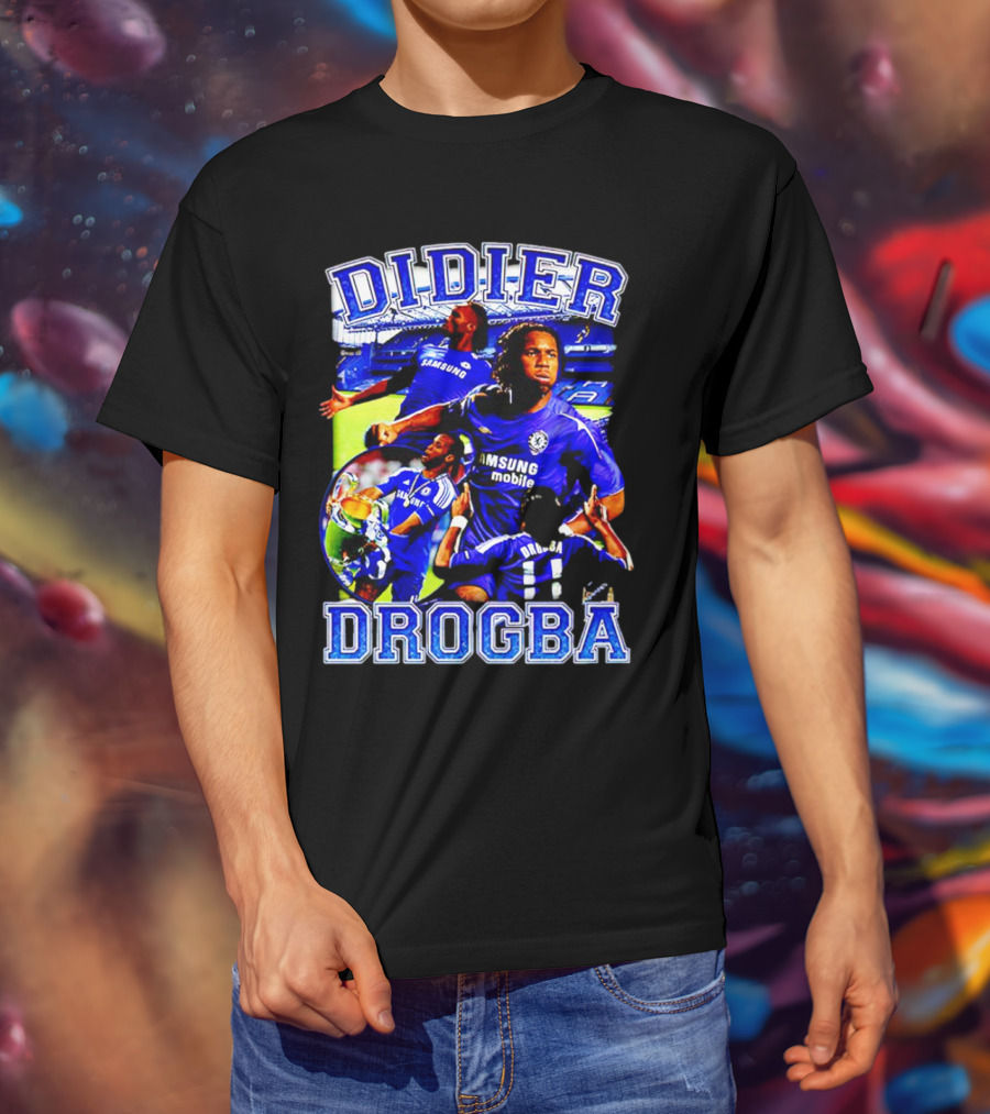 Didier Drogba Chelsea Samsung Mobile Victory T-Shirt