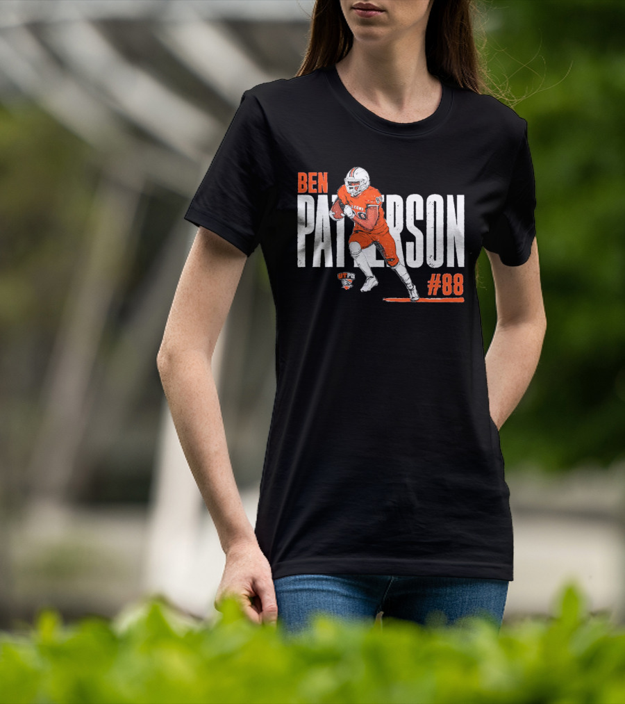 Ben Patterson UTPB Falcons #88 NCAA Football T-Shirt