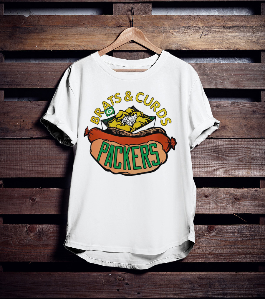 Packers Brats And Curds Football Fan Delight T-Shirt