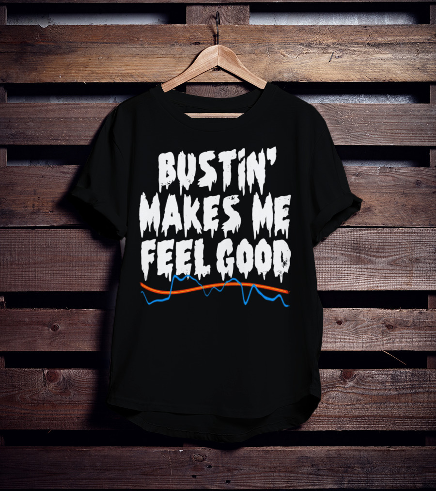 Bustin' Makes Me Feel Good Ghostbusters Electro Wave T-Shirt