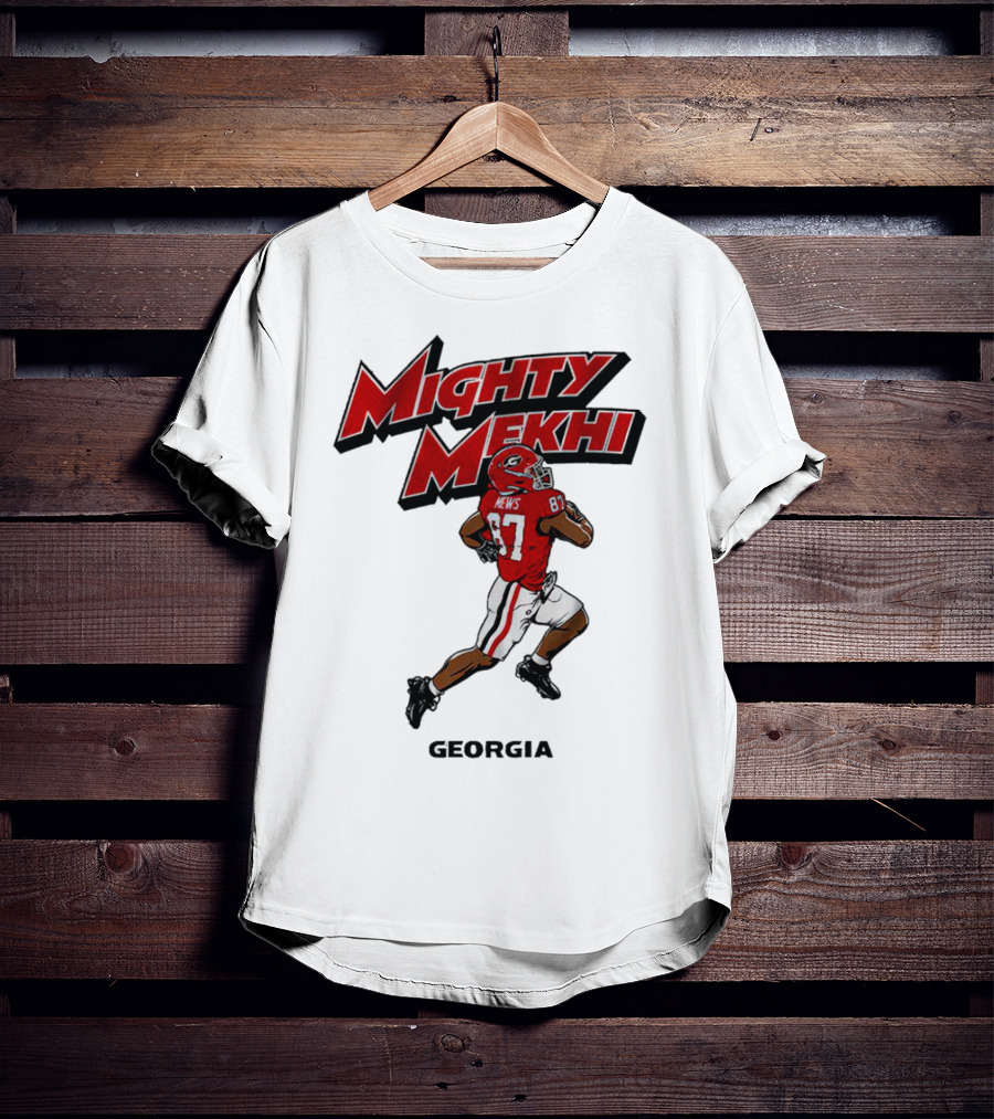 Mighty Mekhi Mews 87 Georgia Bulldogs T-Shirt