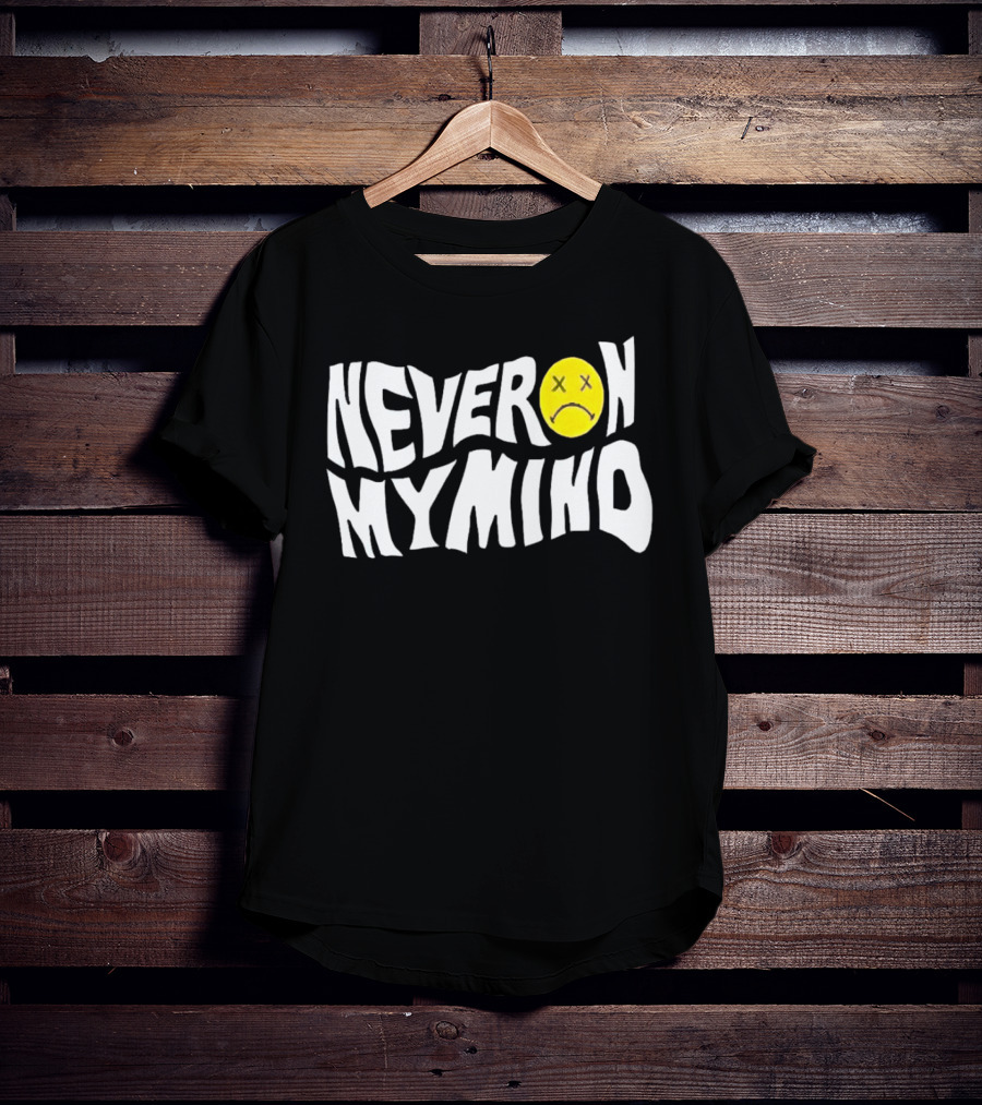 Never On My Mind Sad Face Icon With Yellow T-Shirt