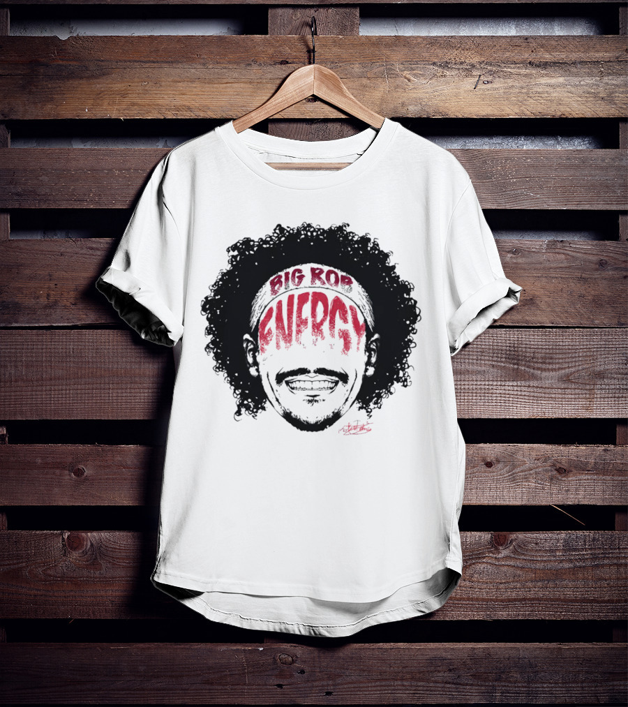 Big Rob Energy Robert Jones Signature Afro T-Shirt