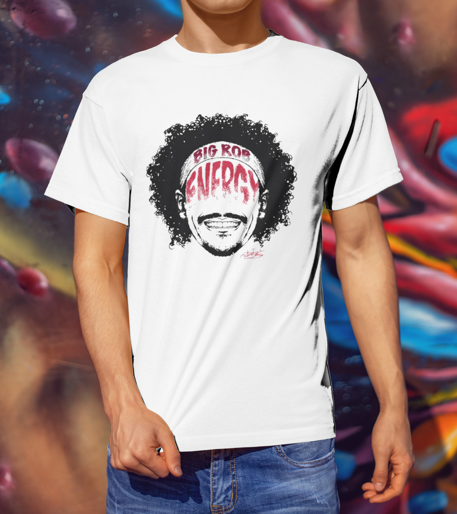Big Rob Energy Robert Jones Signature Afro T-Shirt