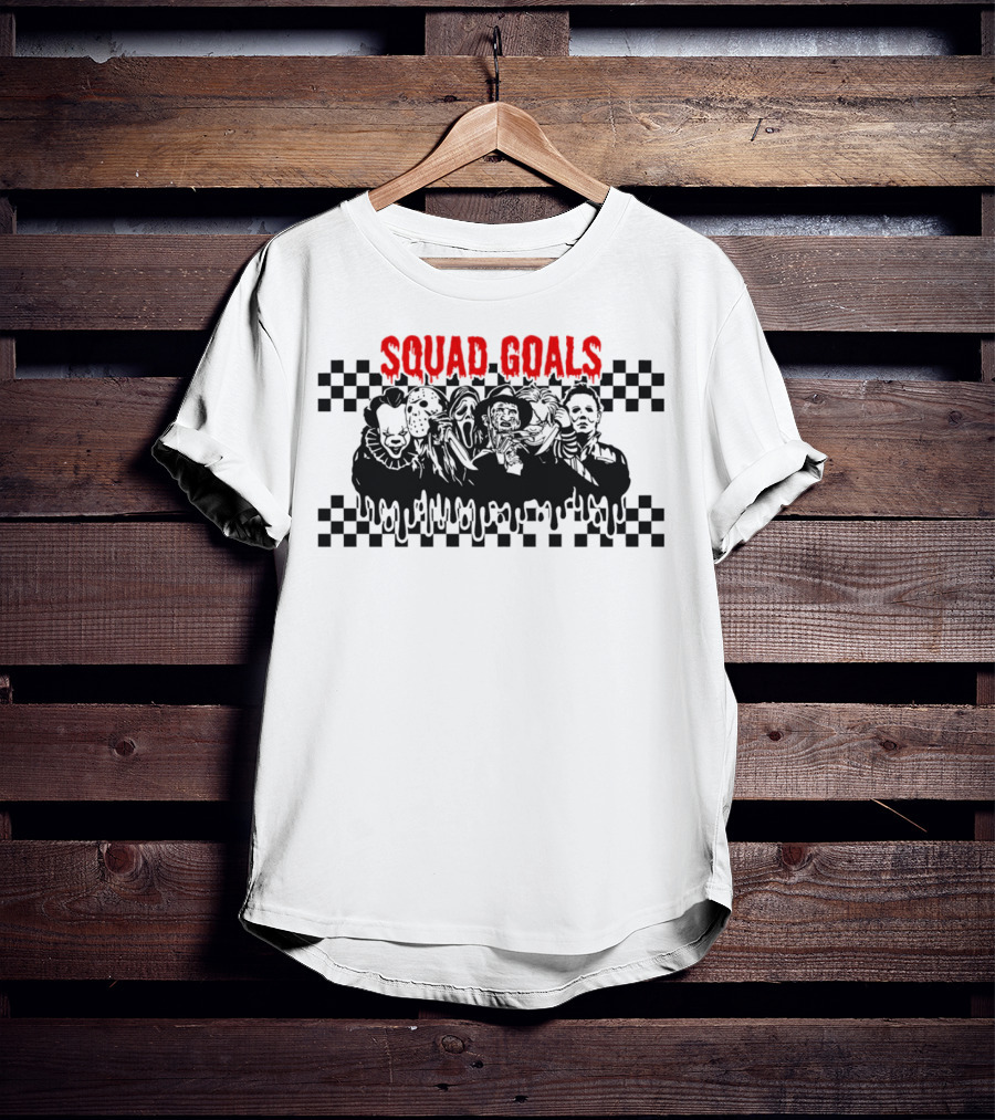 Squad Goals Halloween Horror Character Vintage Icons T-Shirt