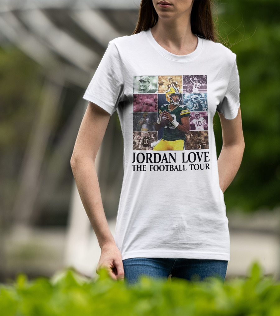 Jordan Love Green Bay Football Highlights Tour T-Shirt