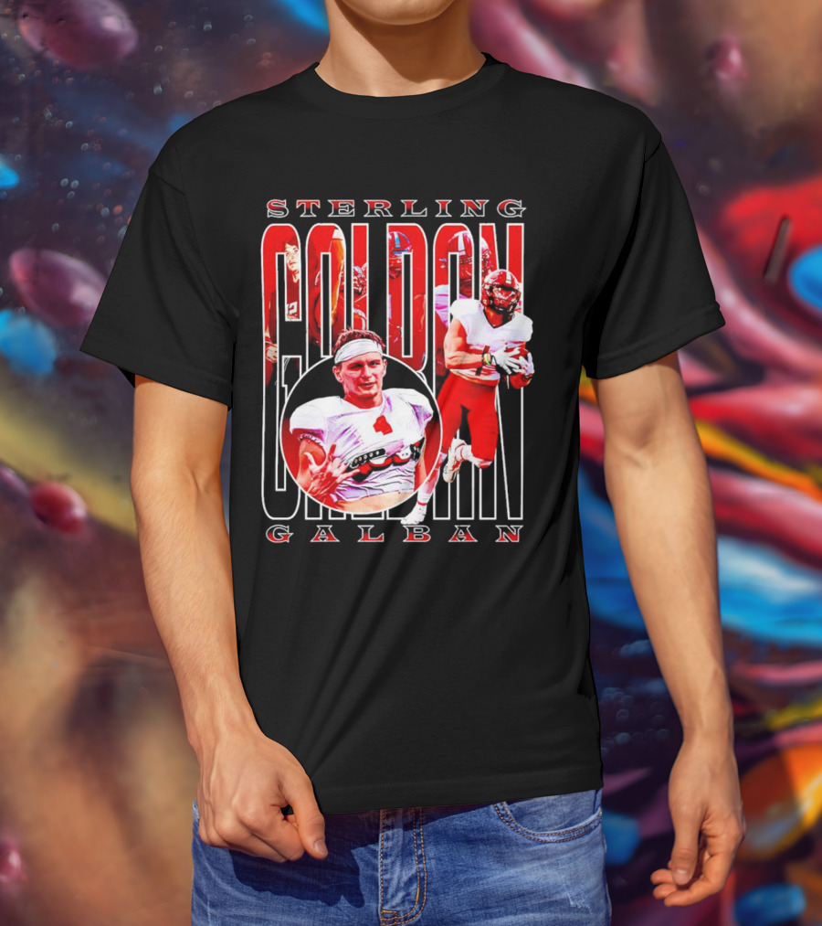 Sterling Galban Jacksonville State Gamecocks Football Star Receiver T-Shirt