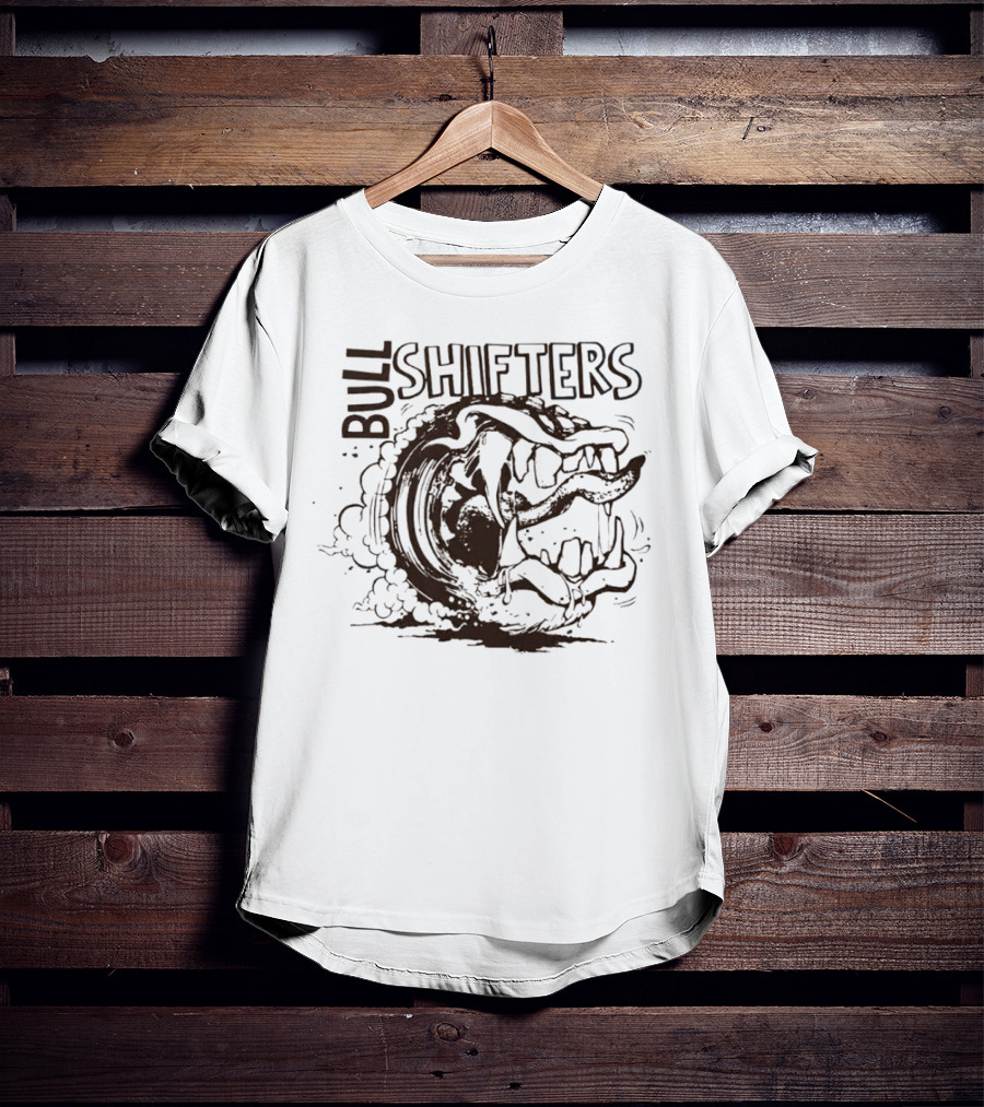 BULL SHIFTERS Aggressive Roaring Engine Power T-Shirt