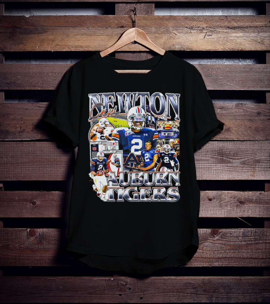 Cam Newton Auburn Tigers Football Collage T-Shirt