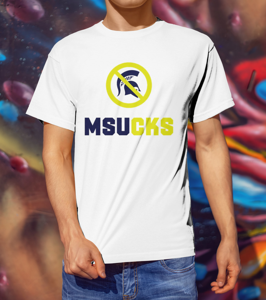 MSU Spartans MSUCKS Rivalry Ban T-Shirt