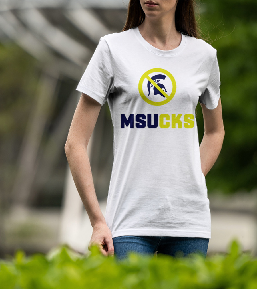 MSU Spartans MSUCKS Rivalry Ban T-Shirt